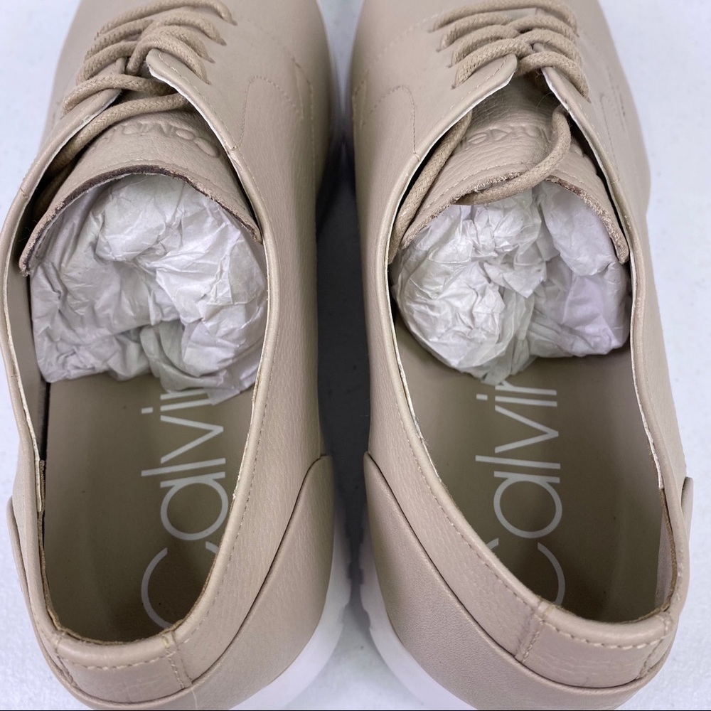 CALVIN Klein Teodor Soft Tumbled Leather Sneakers - Picture 12 of 12